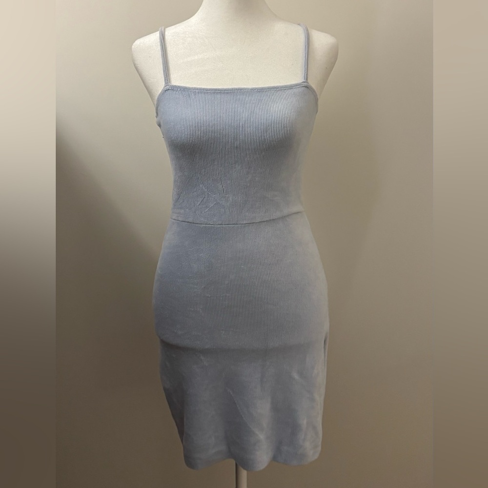 Forever 21 Sky Blue Ribbed Dress